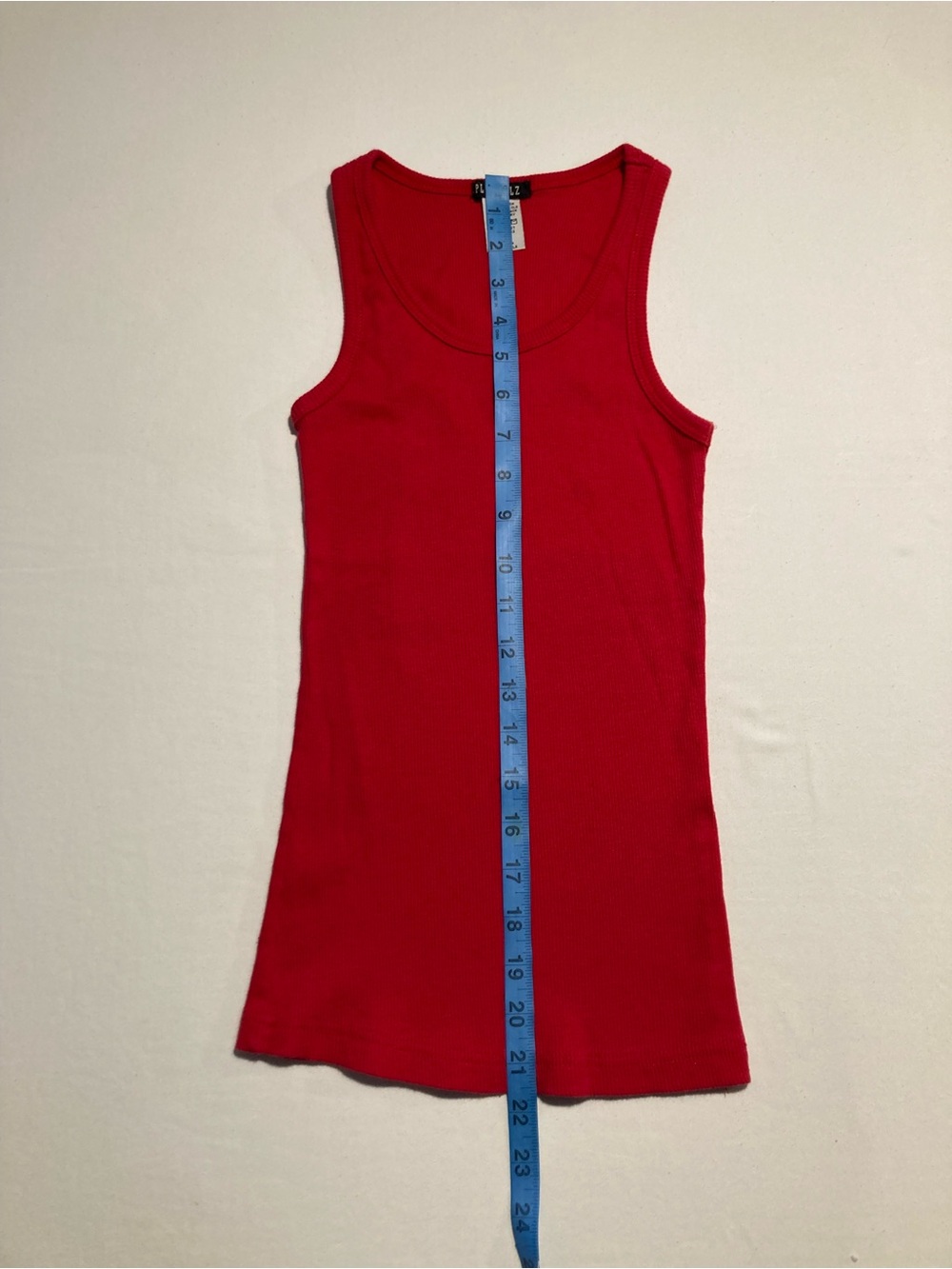 Vintage Playgirlz Brand Red Ribbed Tank Top Size S - Picture 5 of 6